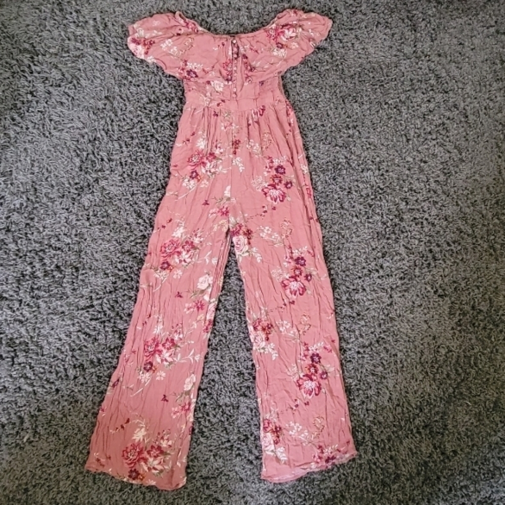 Loose-fit Floral Jumpsuit